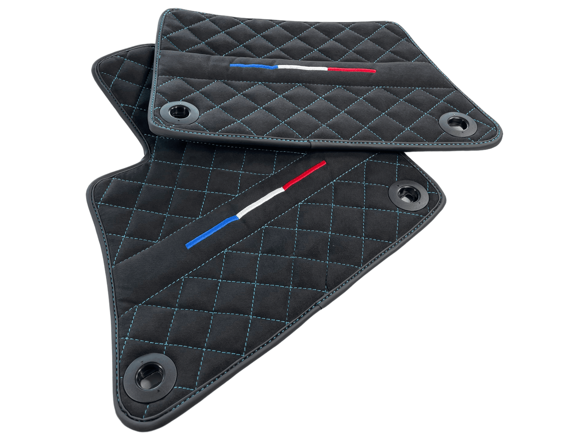 Floor Mats For Bugatti Veyron Tailored Alcantara Leather - AutoWin