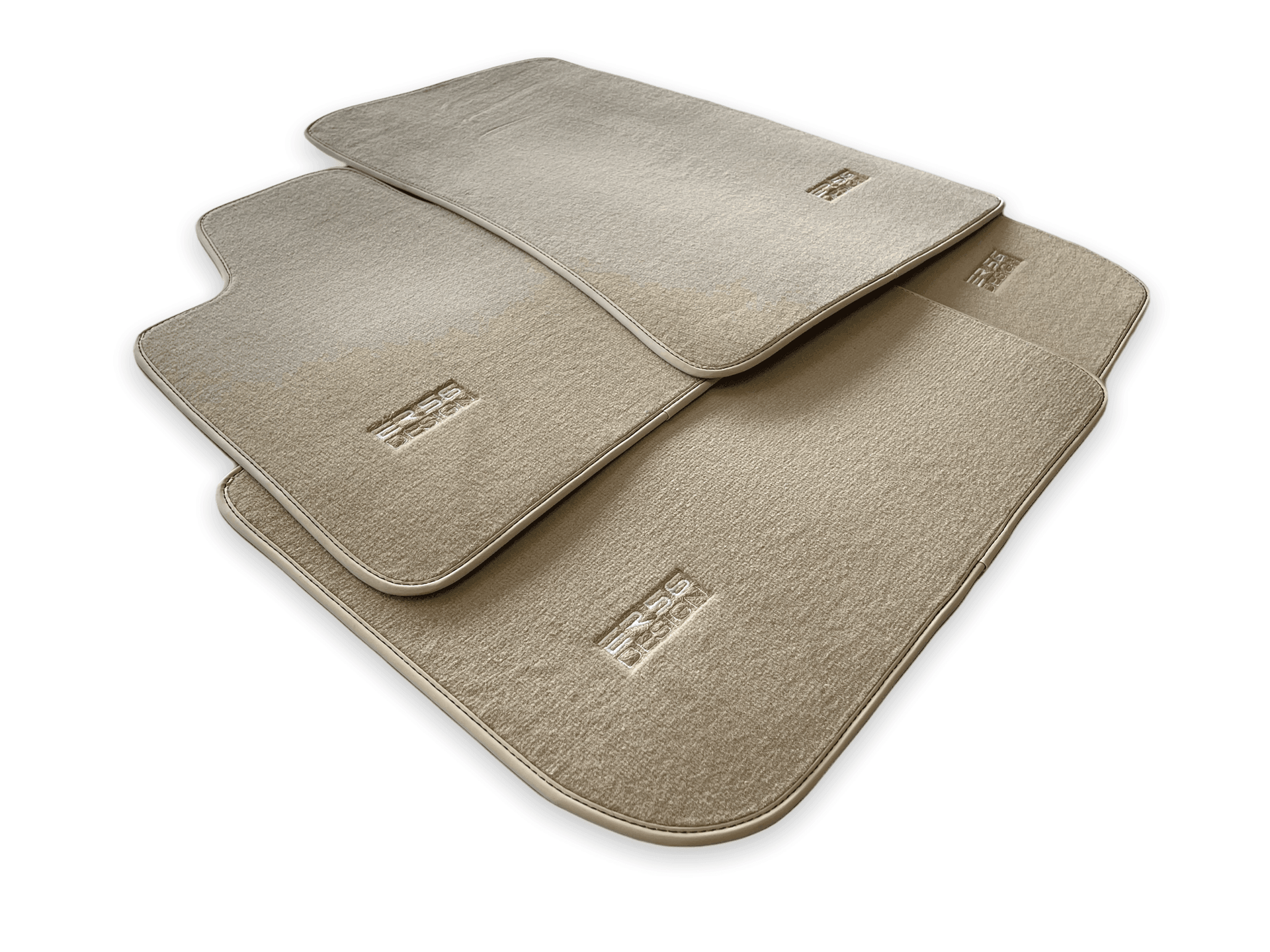 Floor Mats For Rolls Royce Phantom Drophead Coupe 2007–2016 Beige Er56 Design - AutoWin