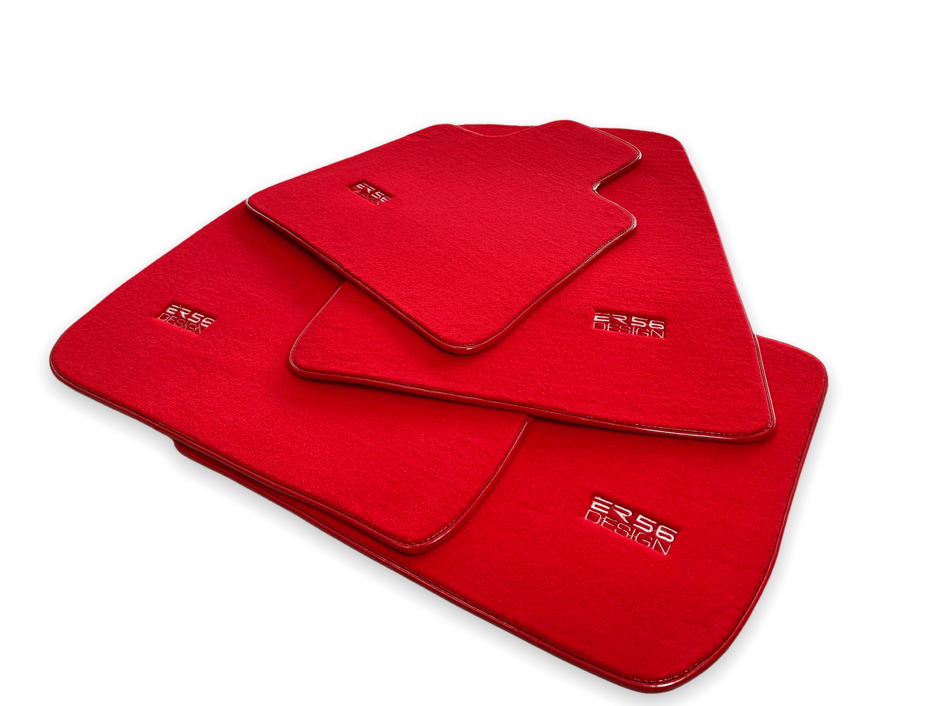 Floor Mats For Rolls Royce Phantom Drophead Coupe 2007–2016 Red Er56 Design - AutoWin