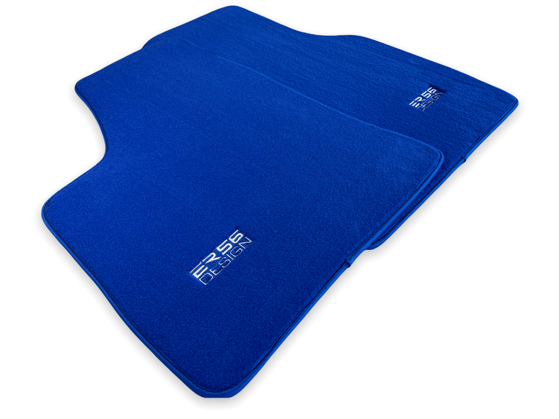 Floor Mats For Tesla Model S Blue Tailored Carpets ER56 Design - AutoWin