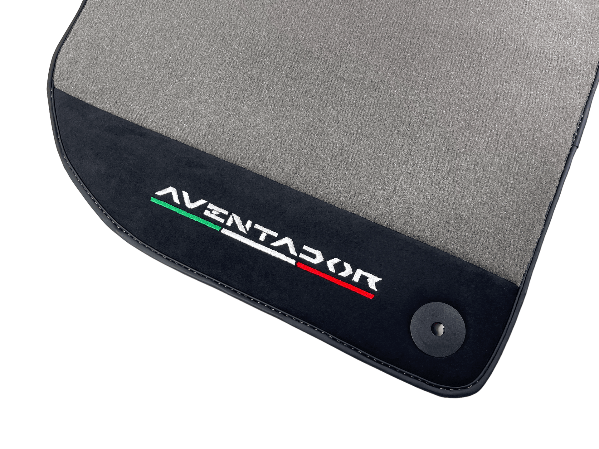 Gray Floor Mats for Lamborghini Aventador With Alcantara Leather - AutoWin
