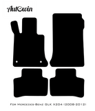 Gray Floor Mats For Mercedes Benz GLK-Class X204 (2008-2012) | Limited Edition - AutoWin