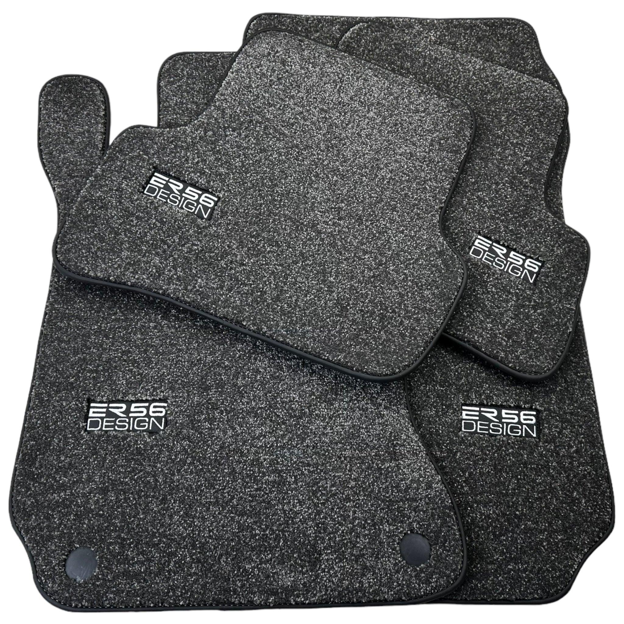 Gray Luxury Floor Mats For Mercedes Benz C-Class W205 Sedan (2014-2018) | ER56 Design - AutoWin