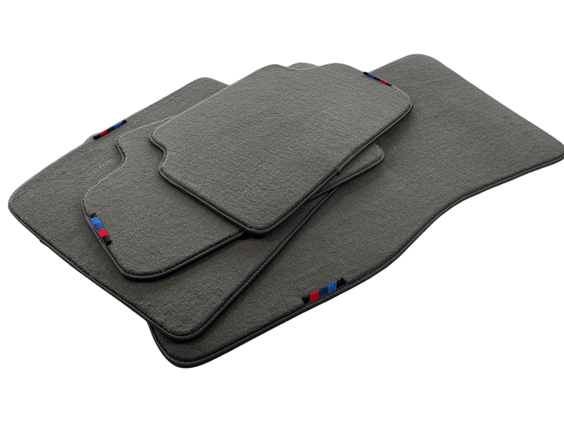 Gray Red Floor Mats For BMW 2 Series F22 With M Package AutoWin Brand - AutoWin