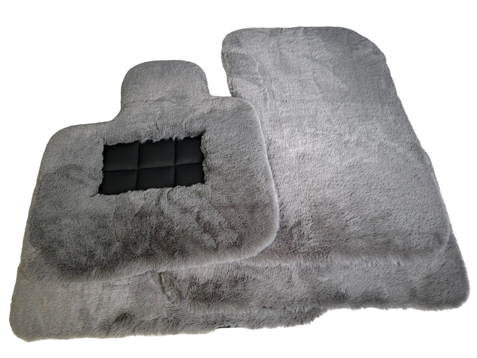 Gray Sheepskin Floor Mats For Bentley Flying Spur (2013-2019) Er56 Design Brand - AutoWin