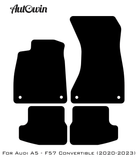 Red Floor Mats for Audi A5 - F57 Convertible (2020-2023) | ER56 Design - AutoWin