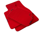 Red Floor Mats For BMW 7 Series E65 With M Package AutoWin Brand - AutoWin
