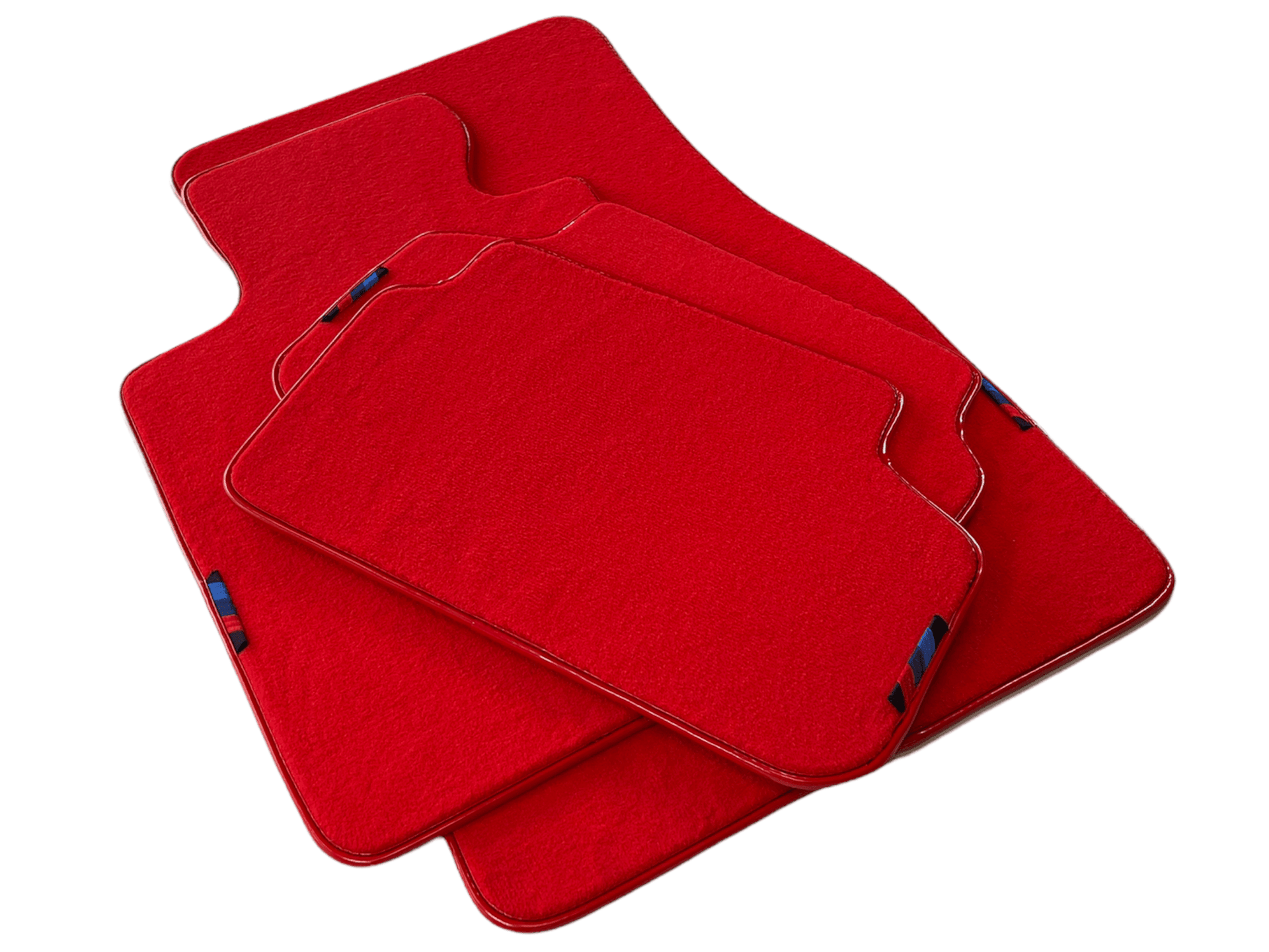 Red Floor Mats For BMW 7 Series E66 With M Package AutoWin Brand - AutoWin