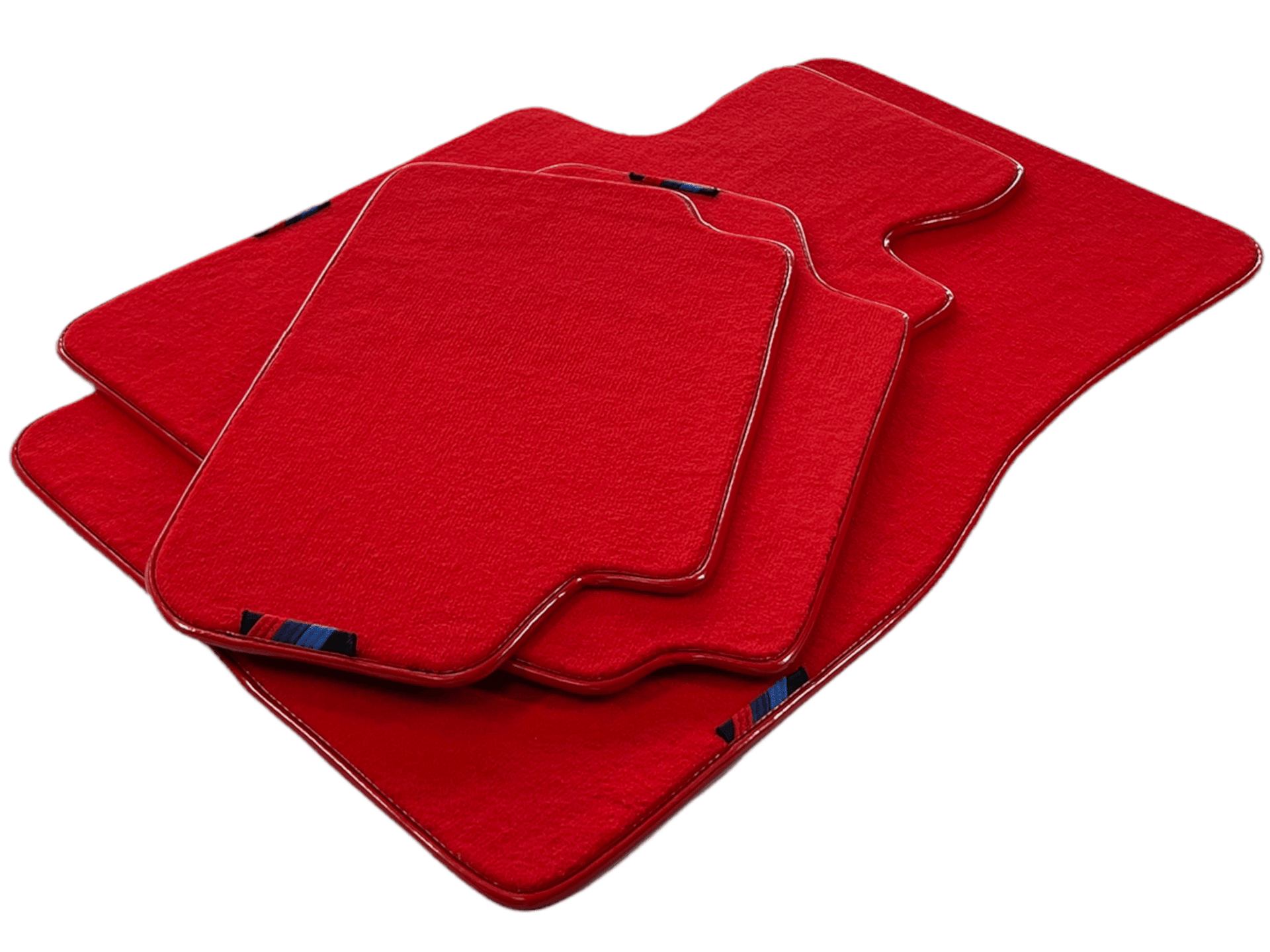 Red Floor Mats For BMW M3 F80 Series With M Package AutoWin Brand - AutoWin