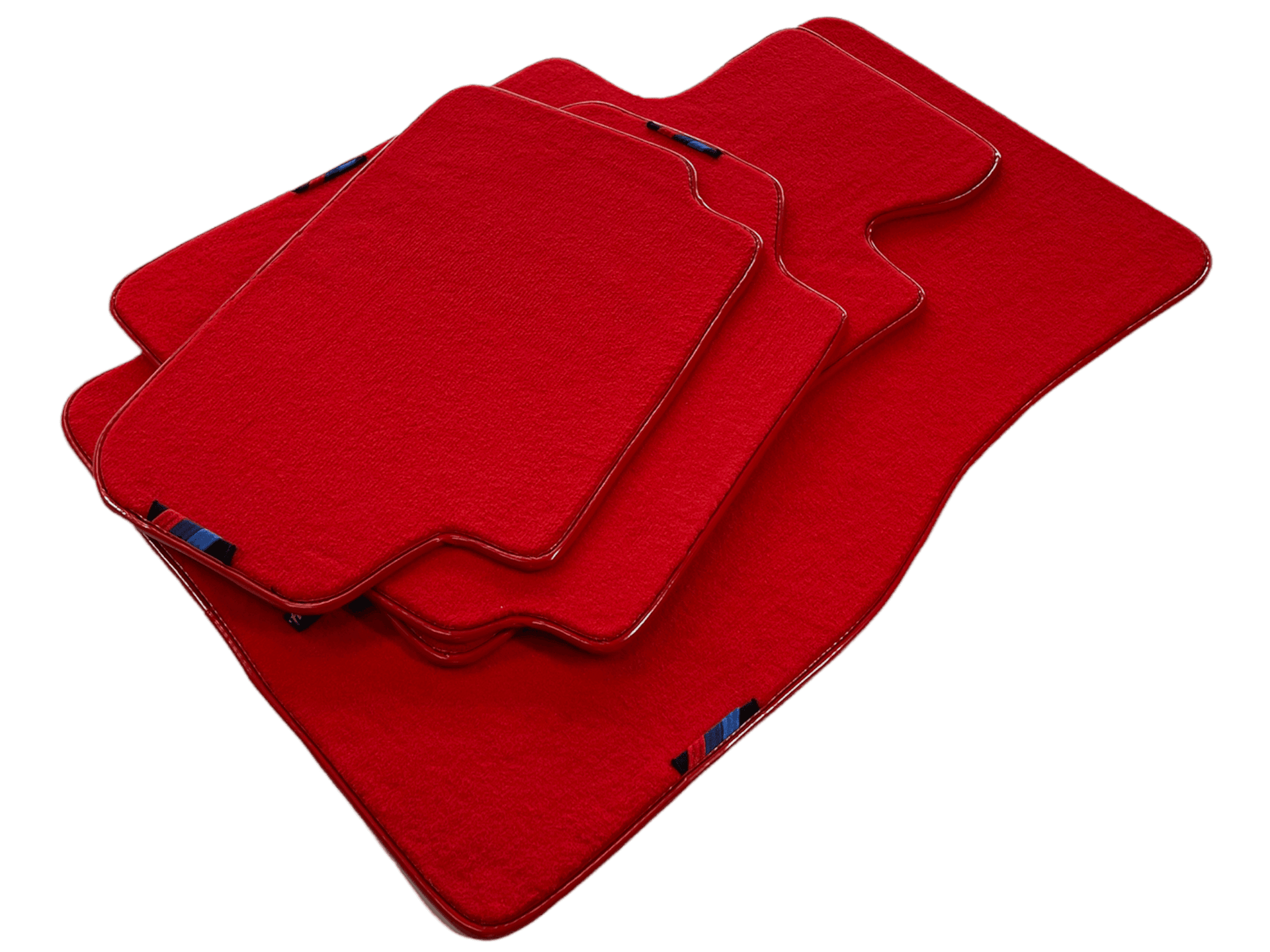 Red Mats For BMW 5 Series E28 Sedan With M Package AutoWin Brand - AutoWin