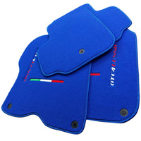 Blue Floor Mats for Ferrari GTC4 Lusso (2016-2023) Italian Edition - AutoWin