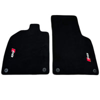 Black Floor Mats for Audi R8 (2015-2024) with Black Trim