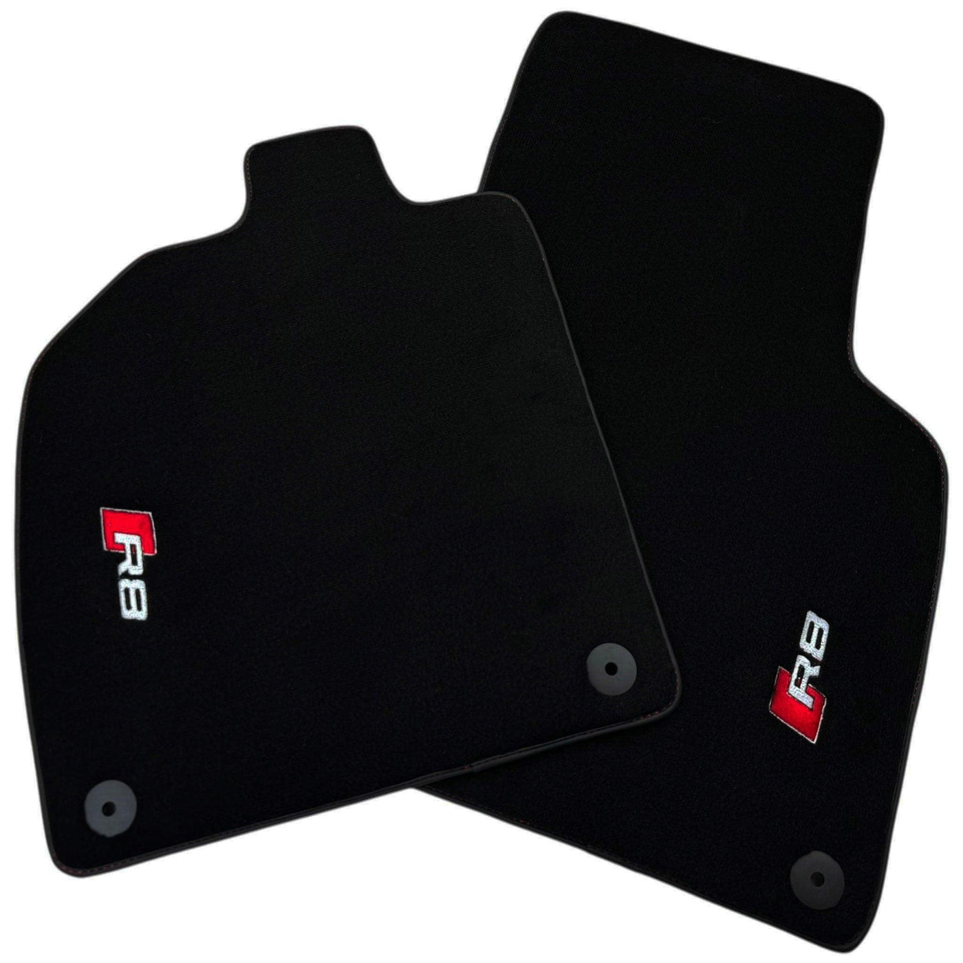 Black Floor Mats for Audi R8 (2015-2024) with Black Trim
