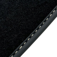Black Floor Mats for Rolls Royce Cullinan with Beige Leather - AutoWin