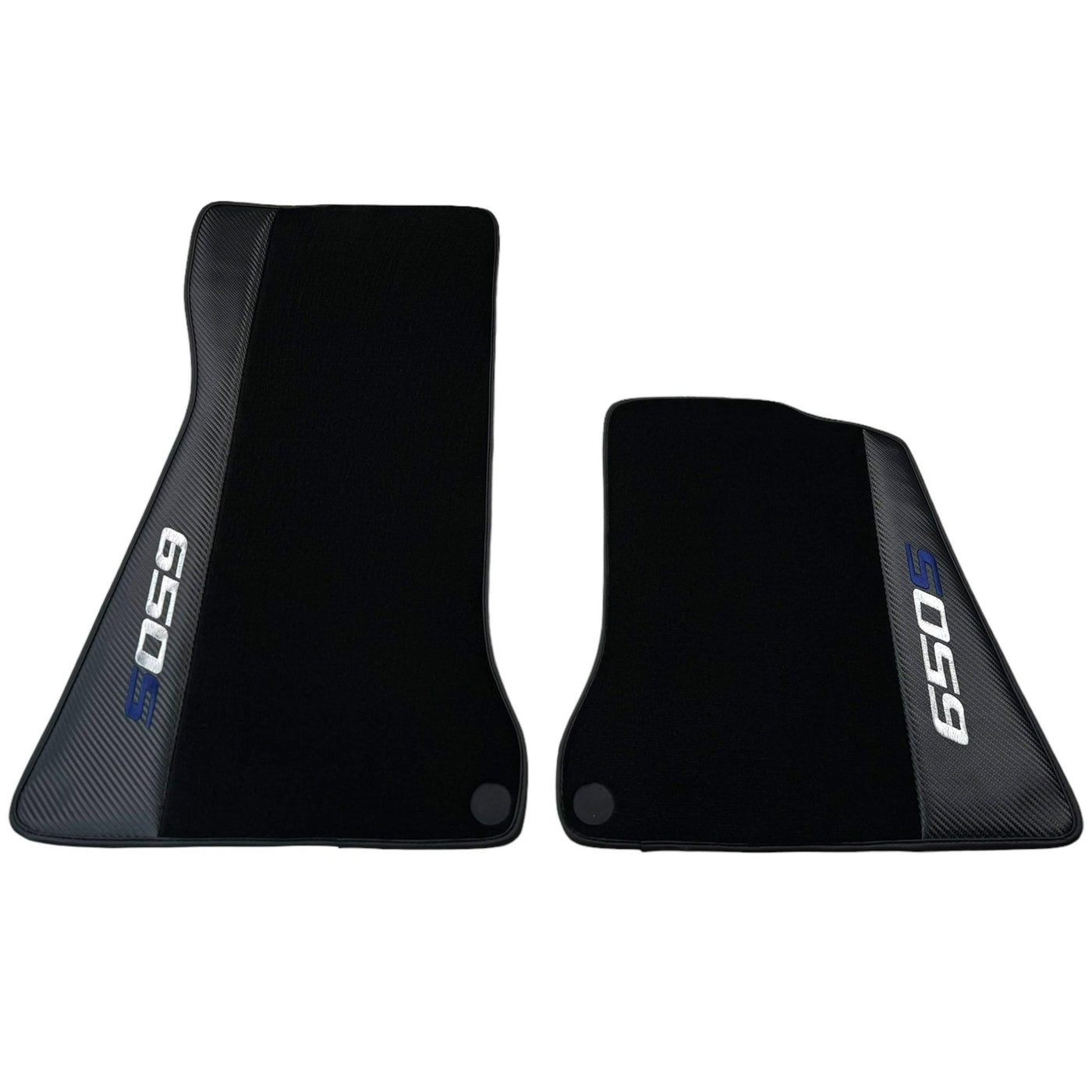 Black Floor Mats for McLaren 650S with Carbon | Right Hand Drive - AutoWin