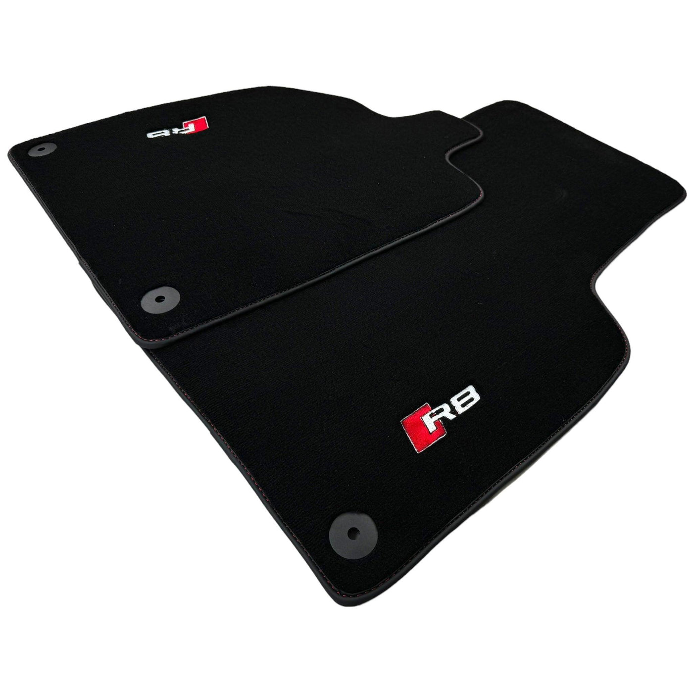 Black Floor Mats for Audi R8 (2015-2024) with Black Trim