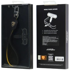 Lamborghini Urus D1 Phone Hand Strap - Durable & Stylish Black