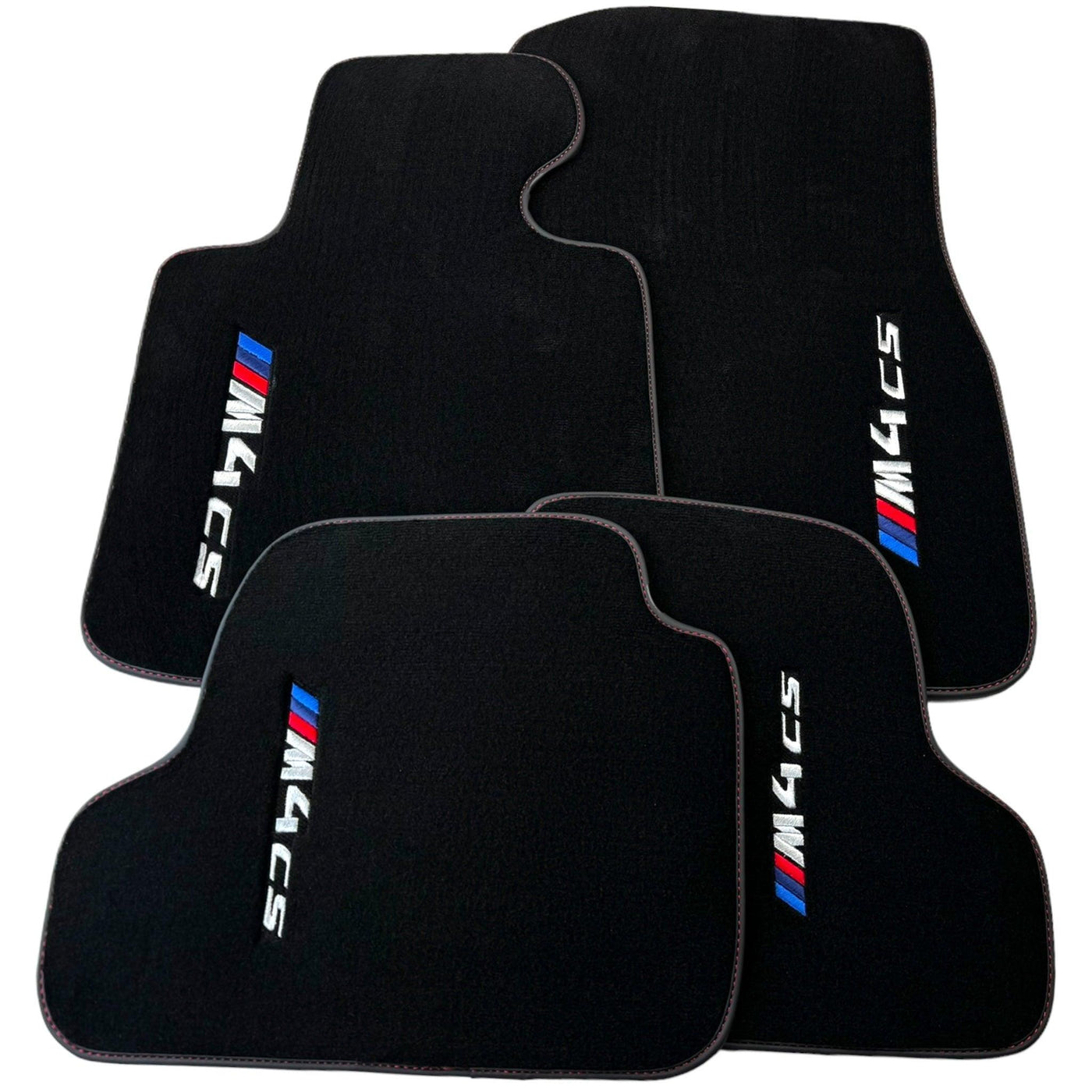 Black Floor Mats for BMW M4 CS G82 Coupe (2021-2025) - AutoWin