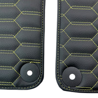 Floor Mats for Lamborghini Huracan Leather Yellow Stitching