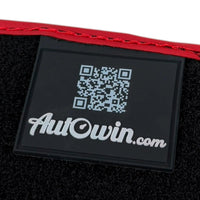 Alcantara Black Floor Mats for Ferrari 458 Spider (2012-2015) with Red Alcantara