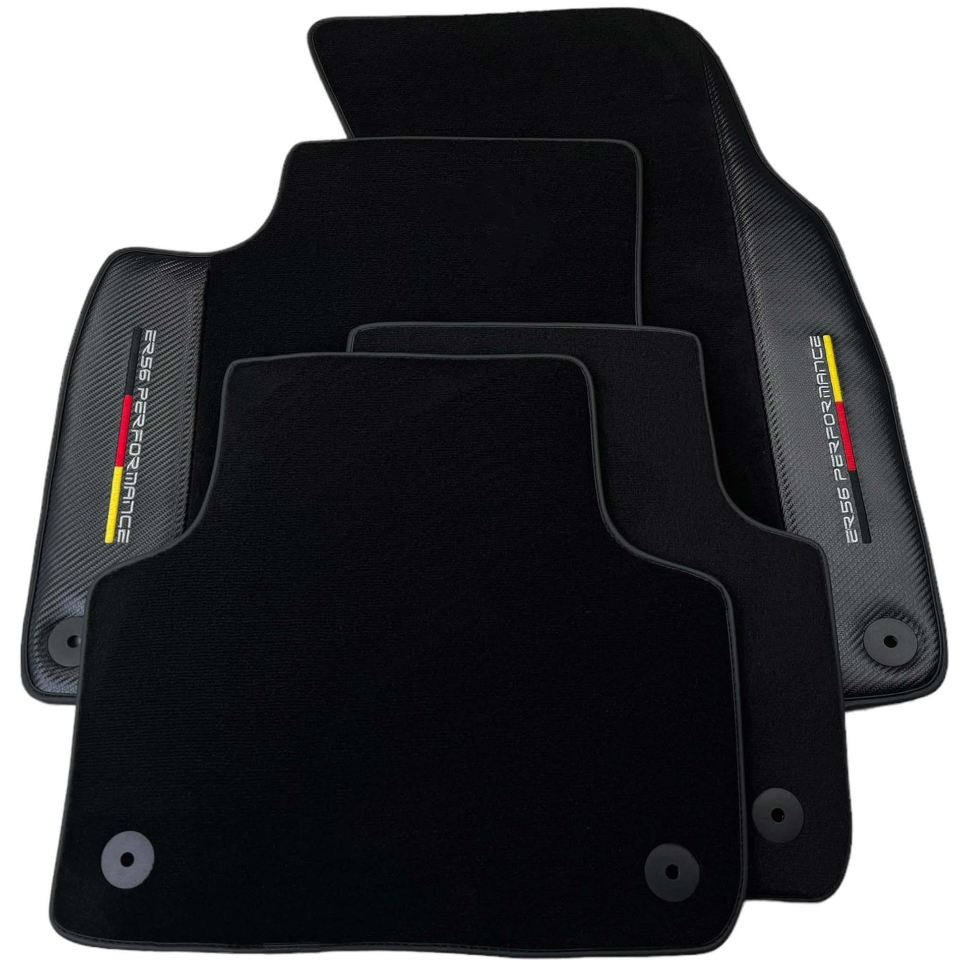 Black Floor Mats for Porsche 993 (1994-1998) with Carbon | ER56 Performance - AutoWin