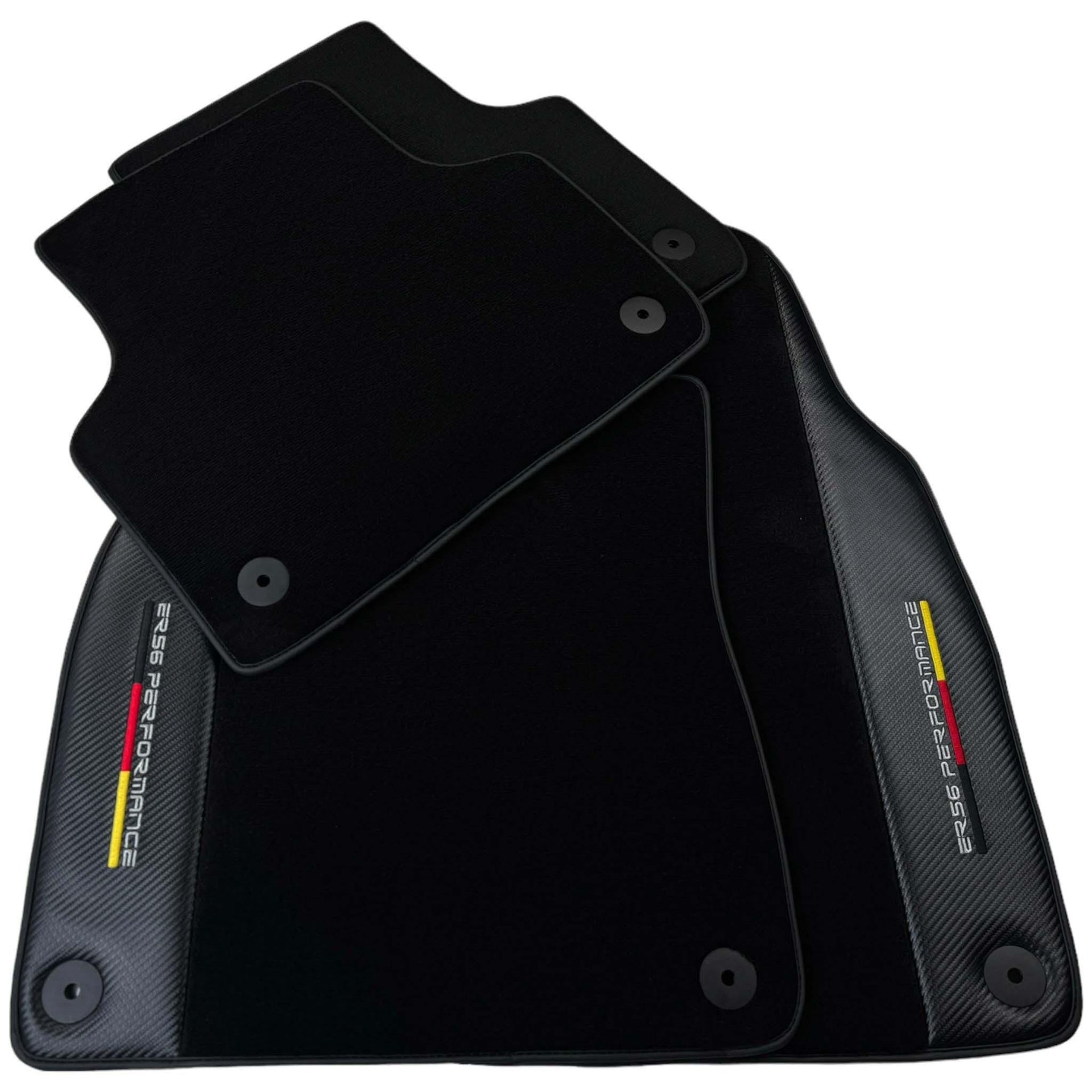 Black Floor Mats for Porsche 993 (1994-1998) with Carbon | ER56 Performance - AutoWin