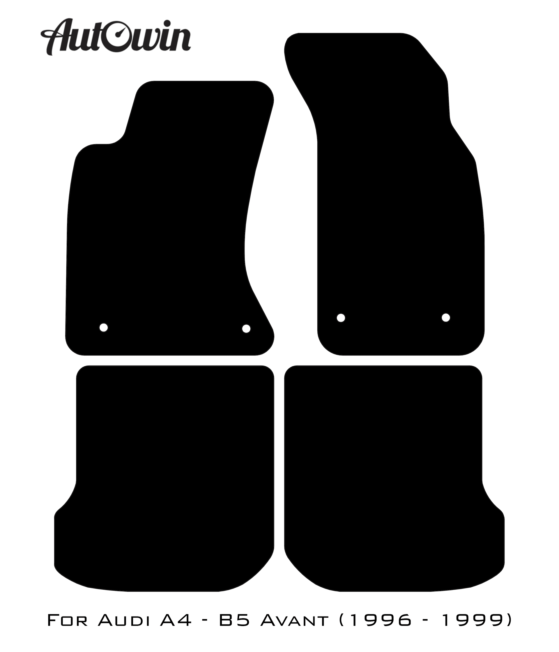 Floor Mats for Audi A4 - B5 Avant (1996 - 1999) - AutoWin