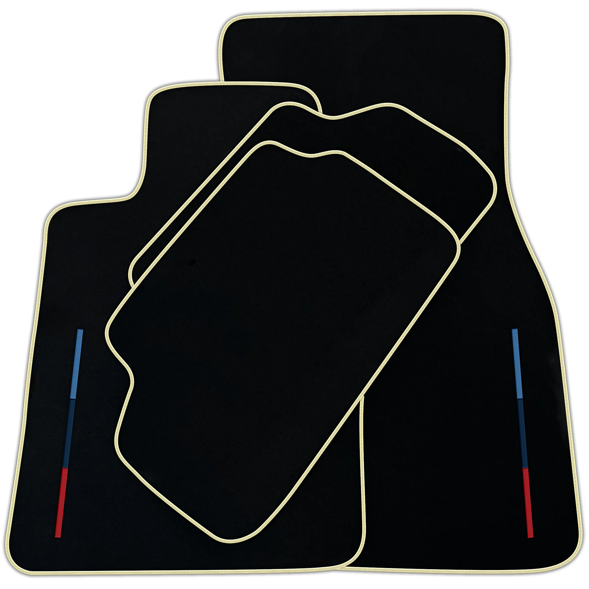 Black Floor Mats For BMW 3 Series E90 Tailored Set | Various Trim Colors