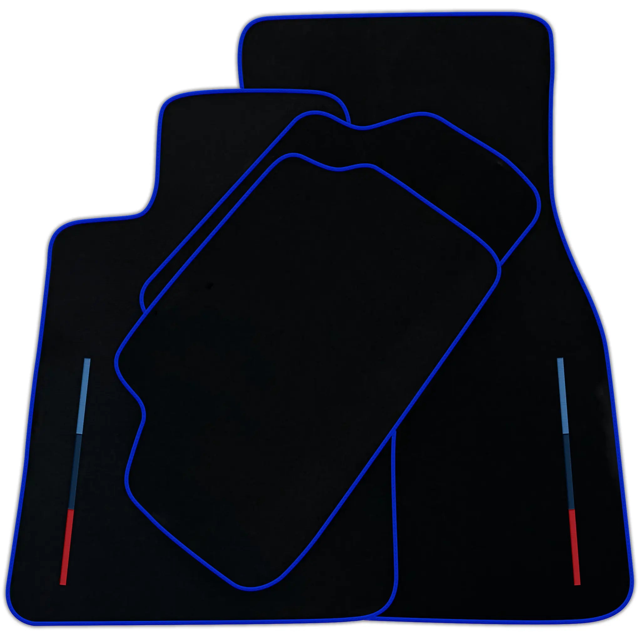 Black Floor Mats For BMW X5 Series E53 With Color Stripes Tailored Set Perfect Fit | Various Trim Colors