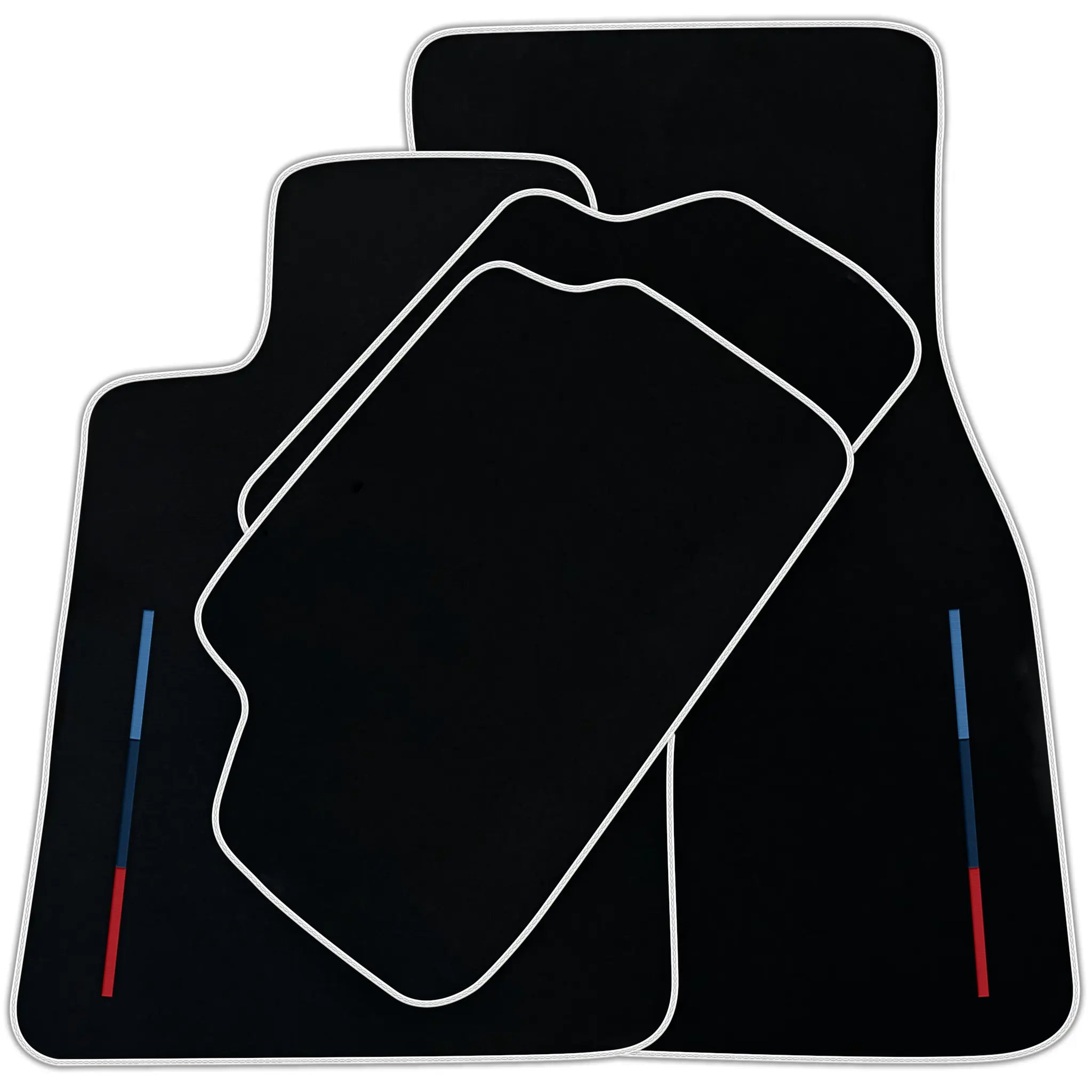 Black Floor Mats For BMW X5 Series E53 With Color Stripes Tailored Set Perfect Fit | Various Trim Colors