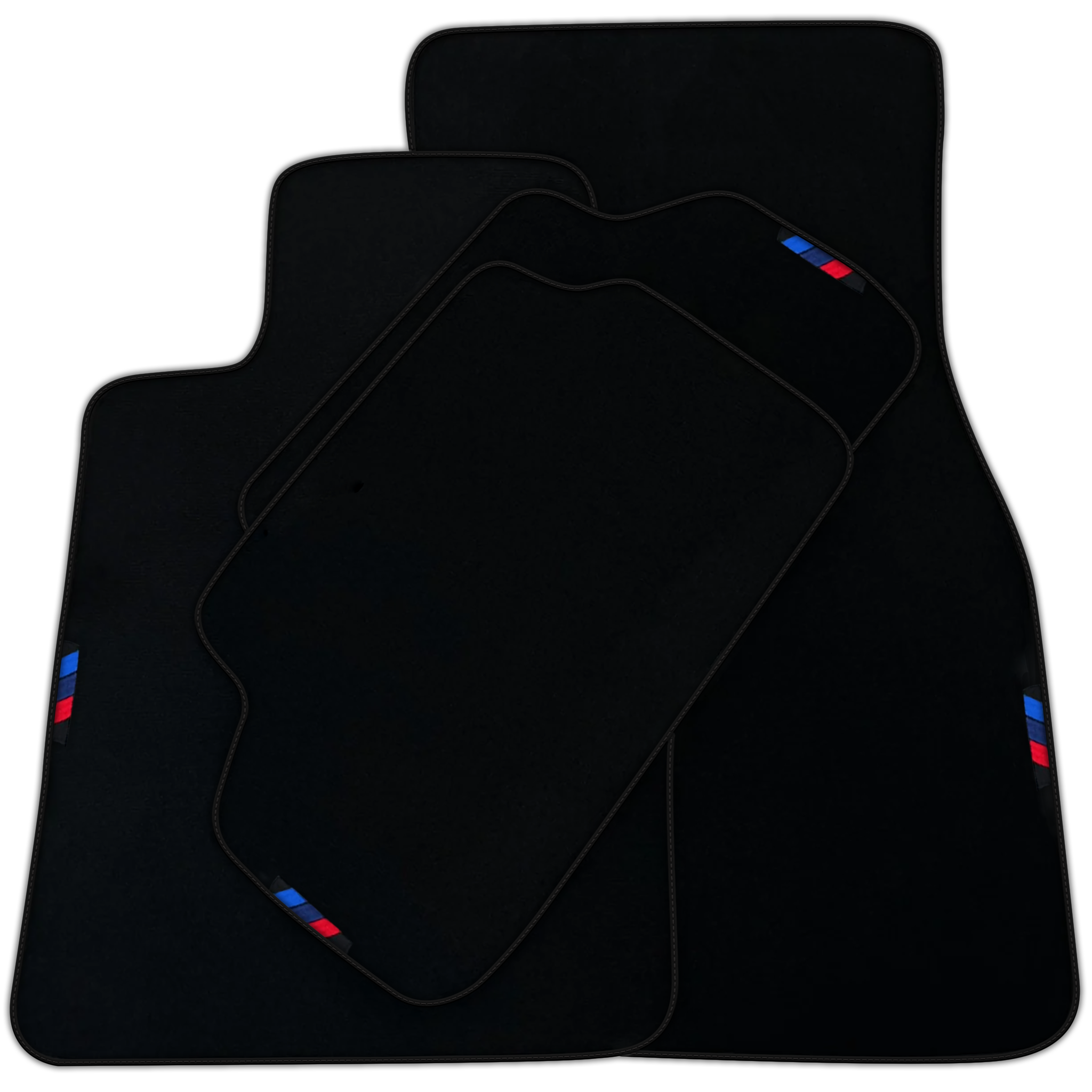 Black Floor Mats For BMW X1 Series E84 | Green Trim | Various Trim Colors