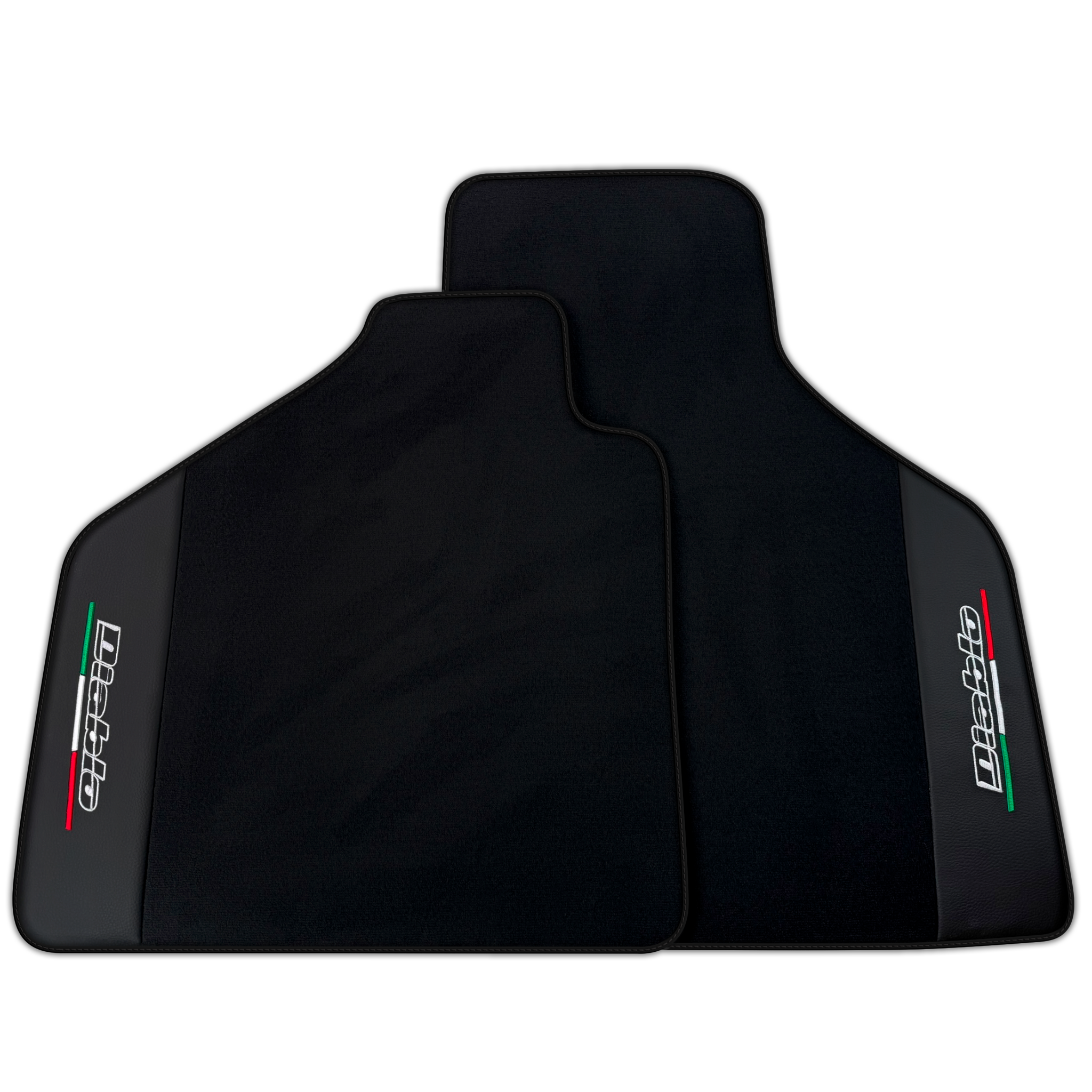 Black Floor Mats for Lamborghini Diablo (1990-2001) | Premium Leather