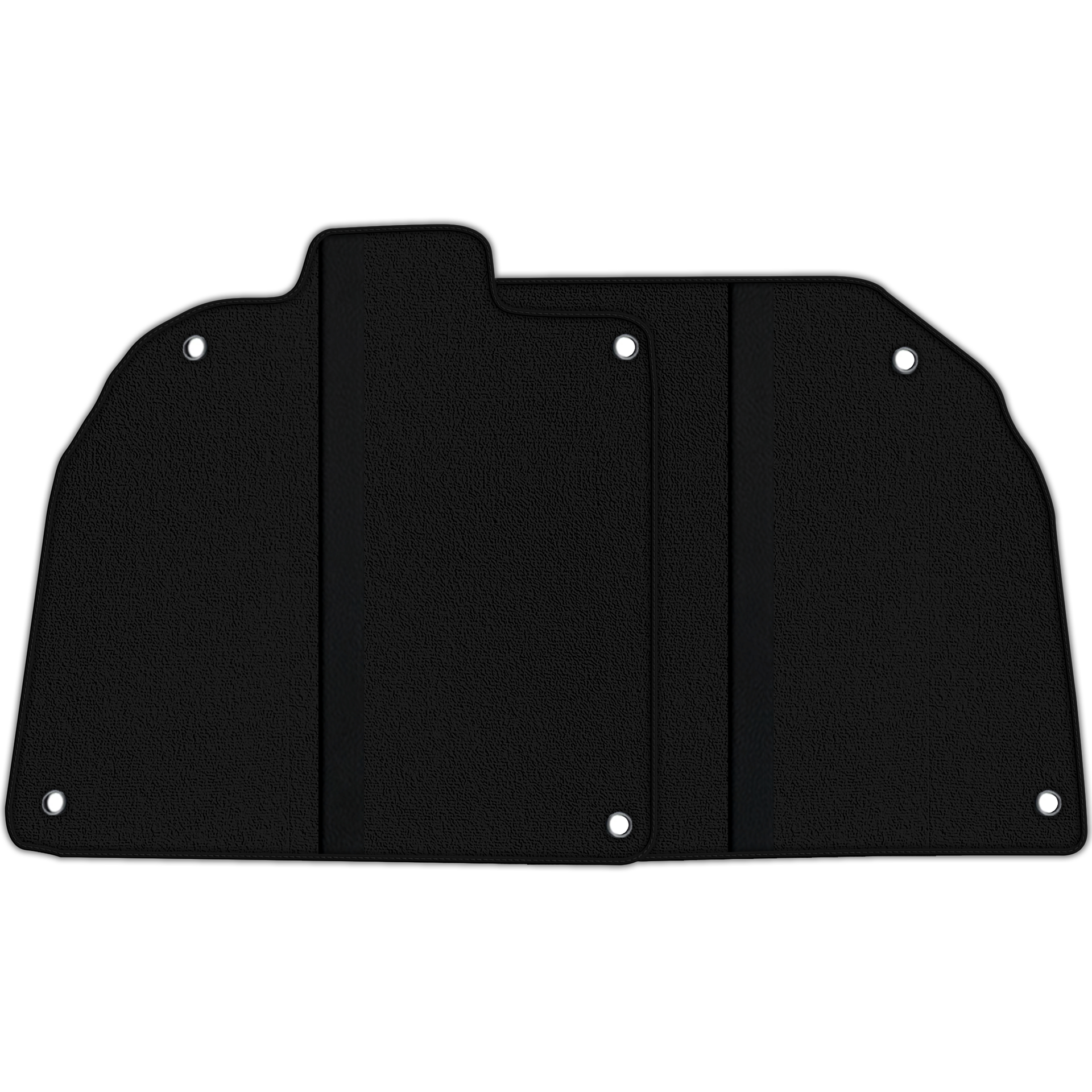 Custom Black Floor Mats with Leather for Lamborghini Aventador SV