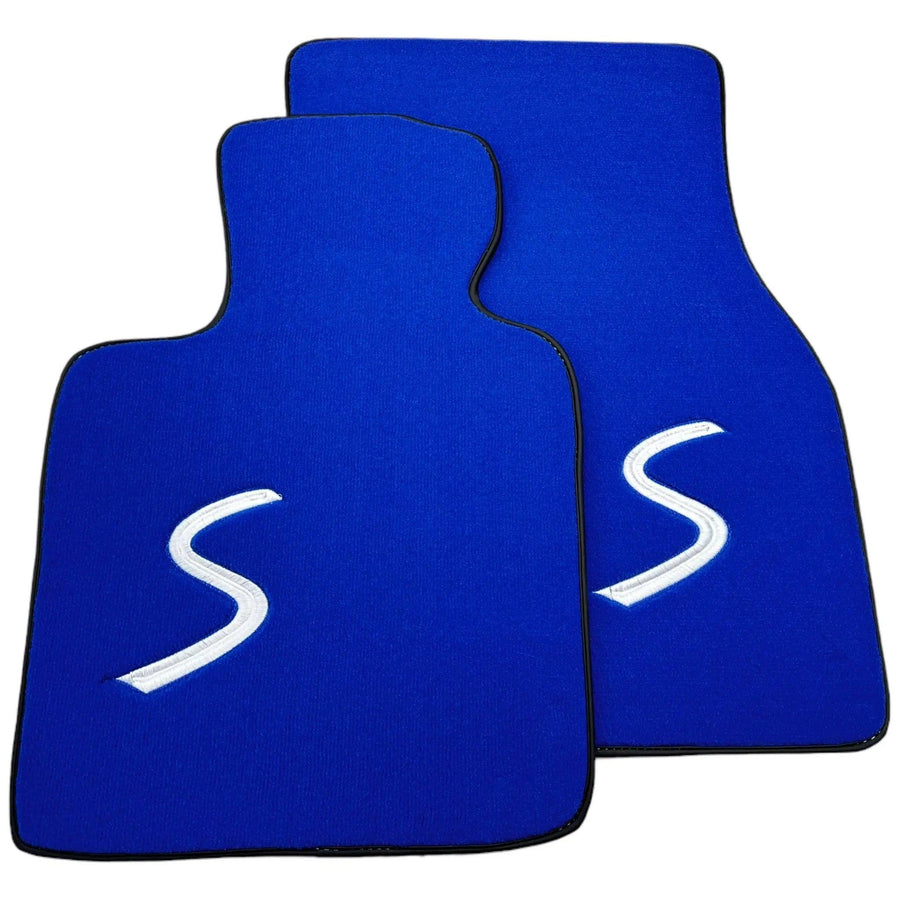 Blue Floor Mats for Mini Cabrio R56 Convertible (2009-2016) - AutoWin