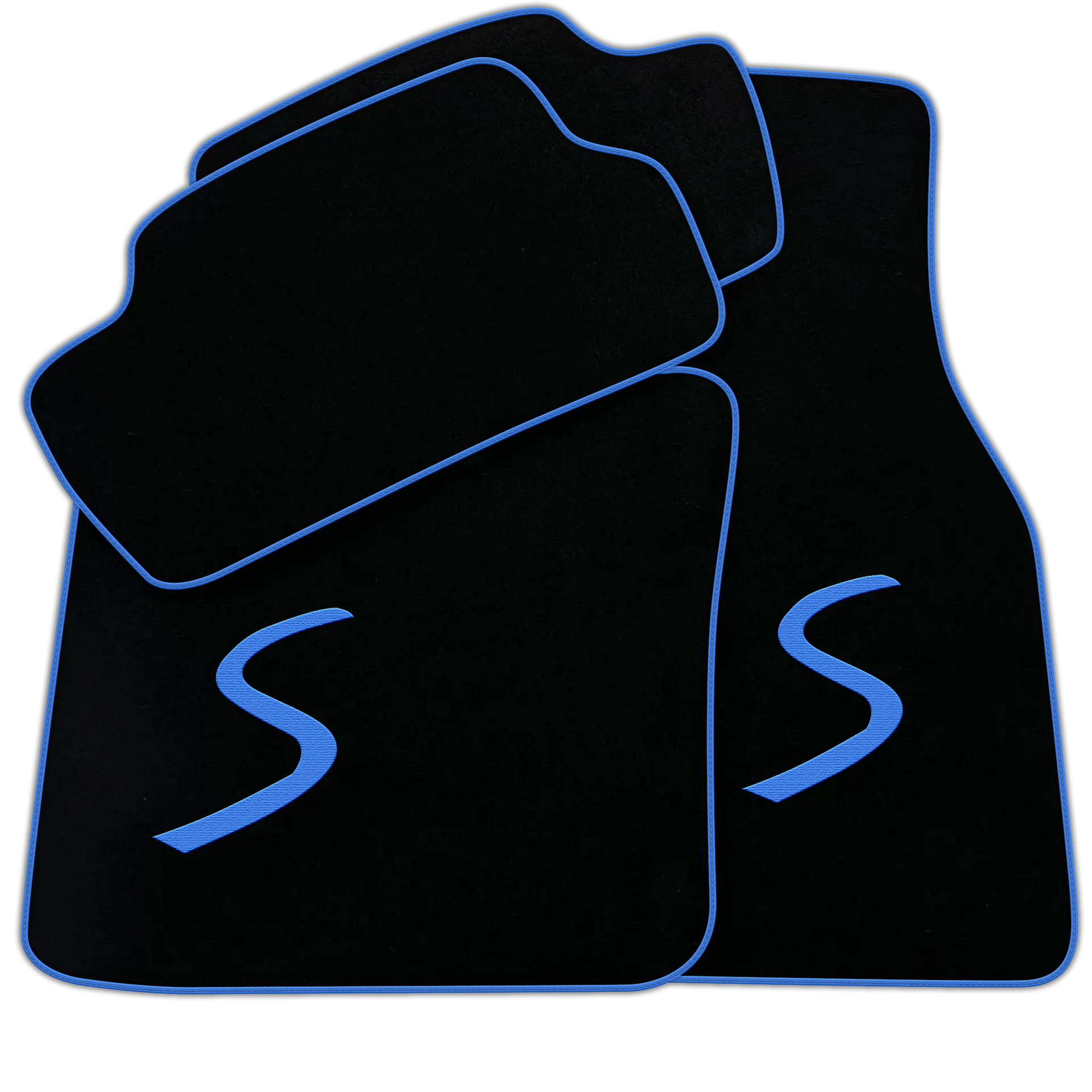 Black Floor Mats for Mini Cooper / One F56 3-Doors (2014-2023)