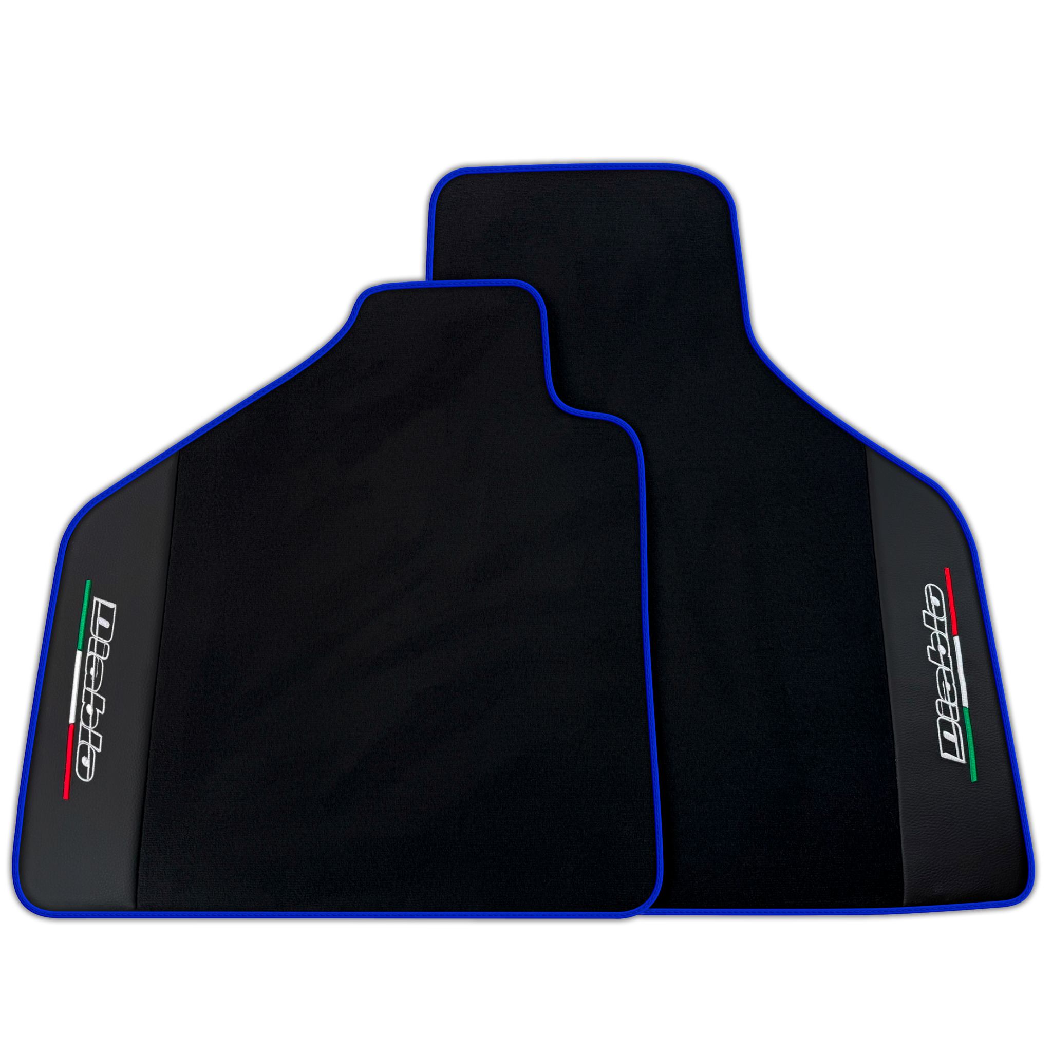 Black Floor Mats for Lamborghini Diablo (1990-2001) | Premium Leather