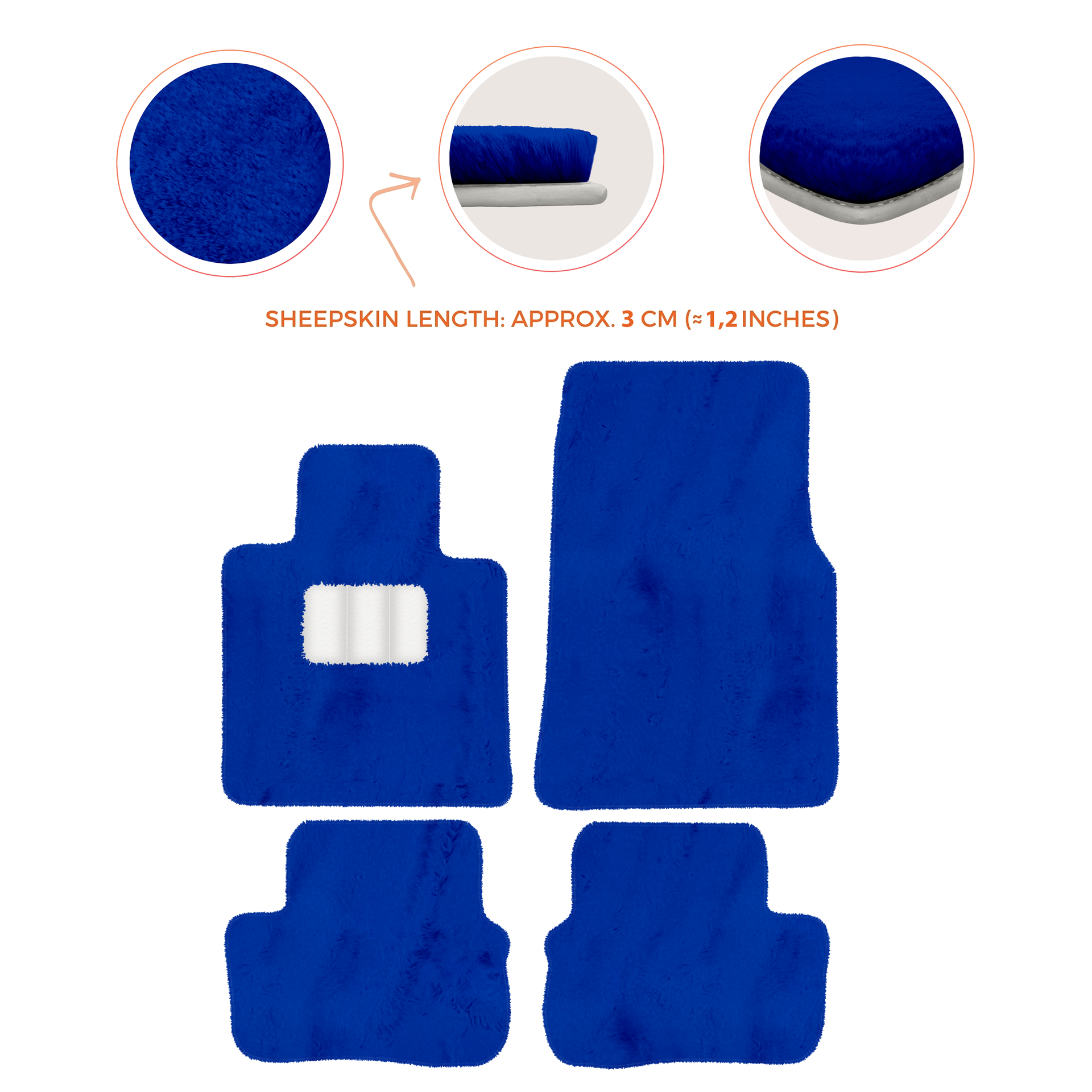 Premium Sheepskin Floor Mats for Rolls-Royce Cullinan (2018-2025)