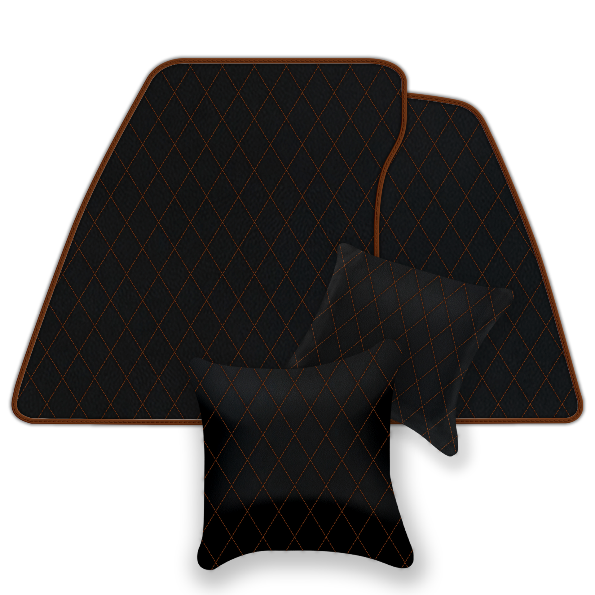 Black Leather Floor Mats for Bentley Mulsanne (2010-2020) | AW1 Design