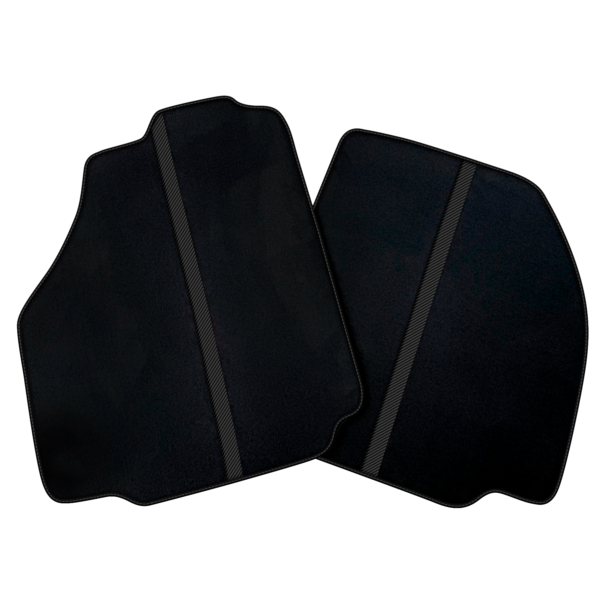 Black Car Floor Mats with Red Leather Line for Ferrari 488 Spider (2016-2022)