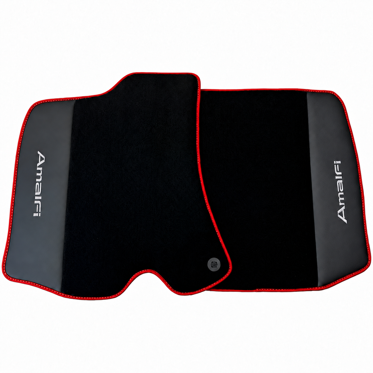 Customizable Leather Floor Mats with Triangle's Pattern for Ferrari Roma (2021-2027)