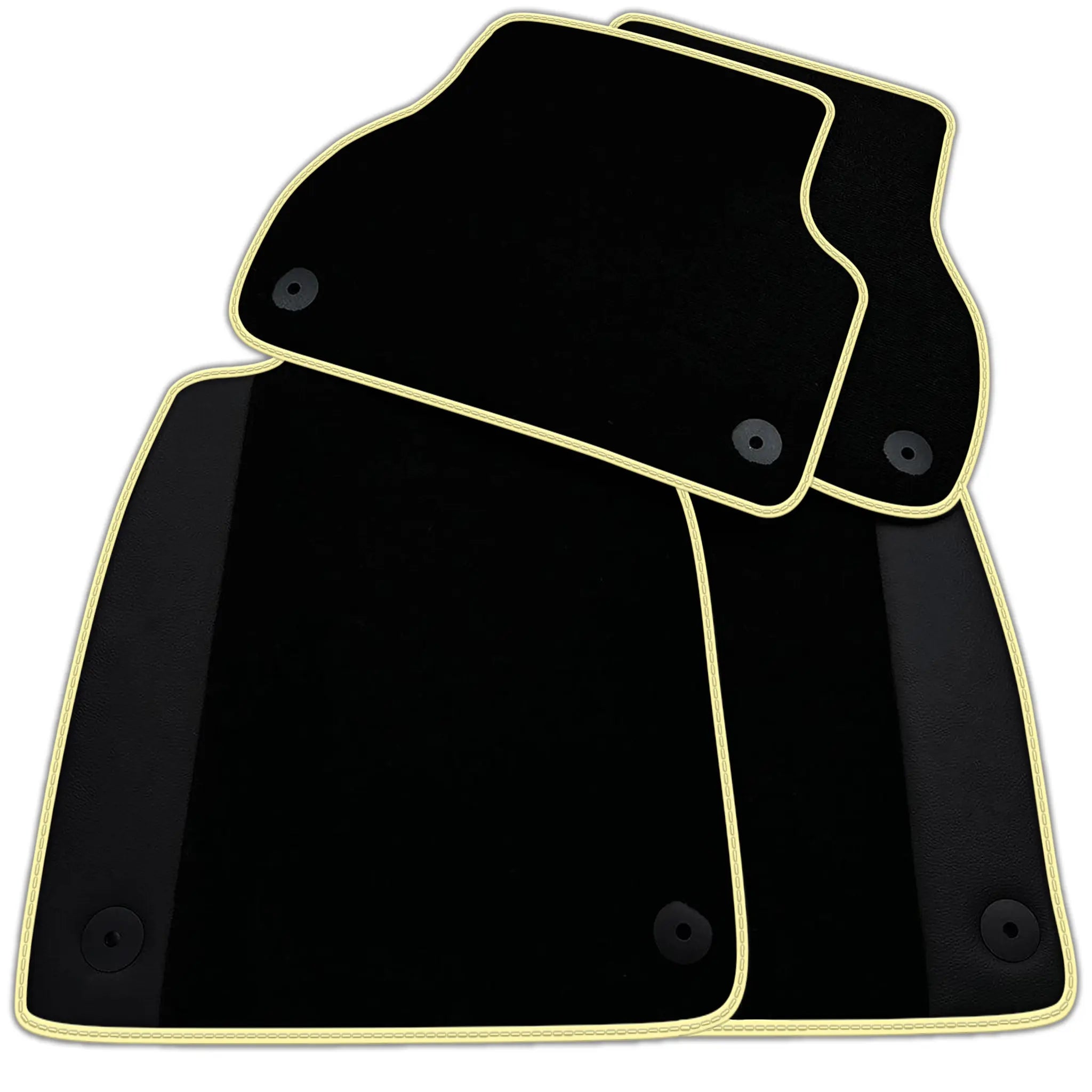 Customizable Black Floor Mats for Audi A3 - 5-door Sportback (MHEV) Mild Hybrid Electric Vehicle (2021 - 2024)