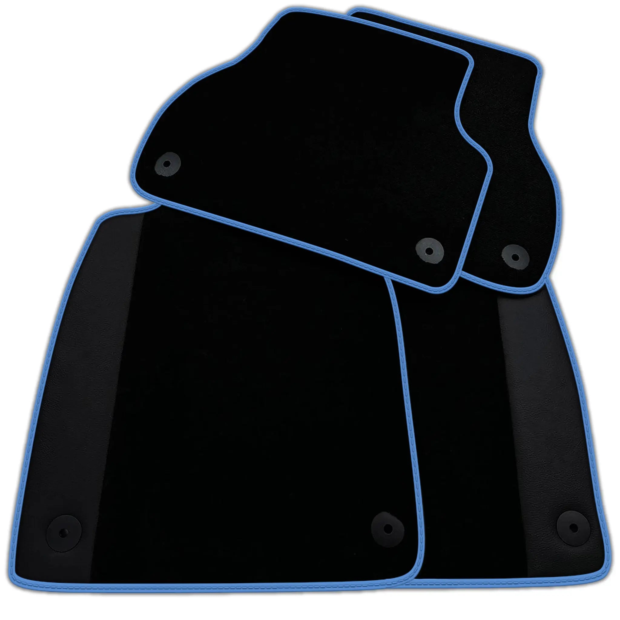Customizable Black Floor Mats for Audi A3 - 5-door Sportback (MHEV) Mild Hybrid Electric Vehicle (2021 - 2024)
