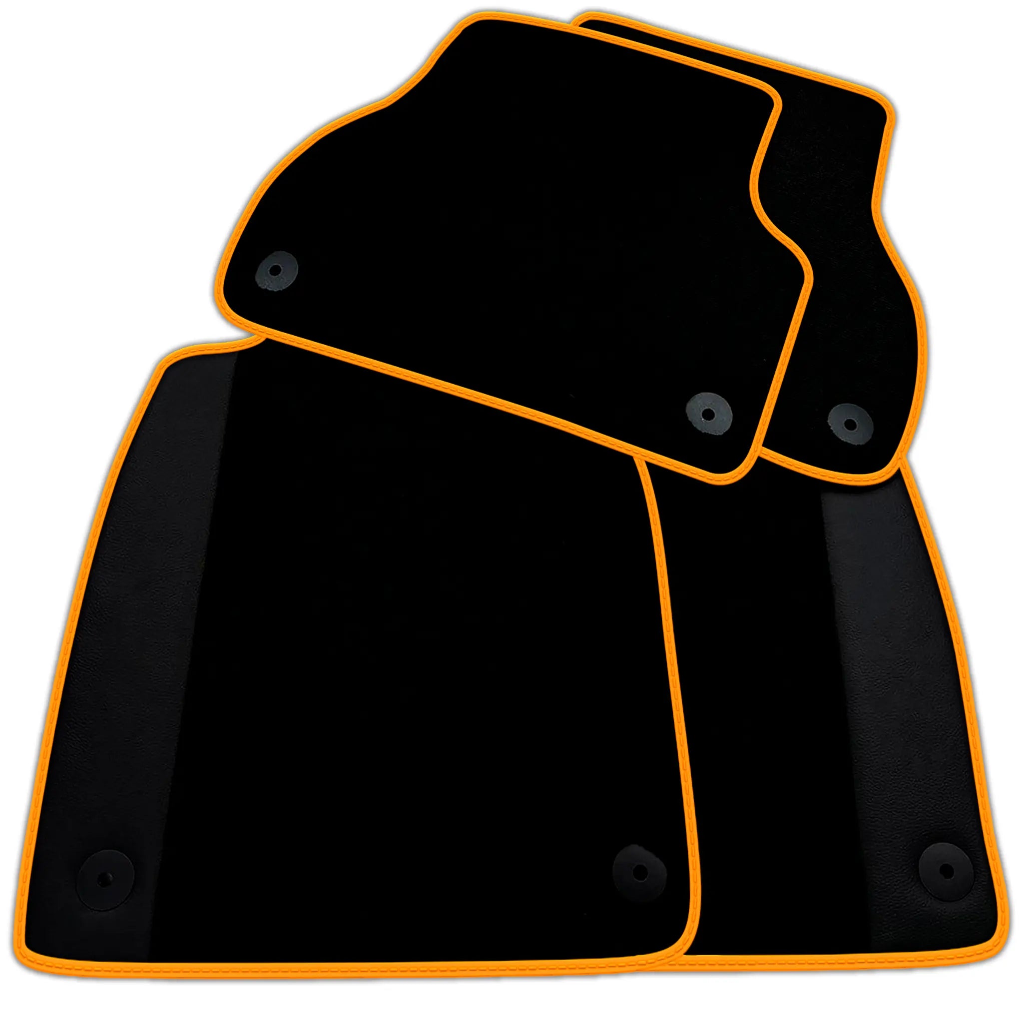 Customizable Black Floor Mats for Audi A3 - 5-door Sportback (MHEV) Mild Hybrid Electric Vehicle (2021 - 2024)