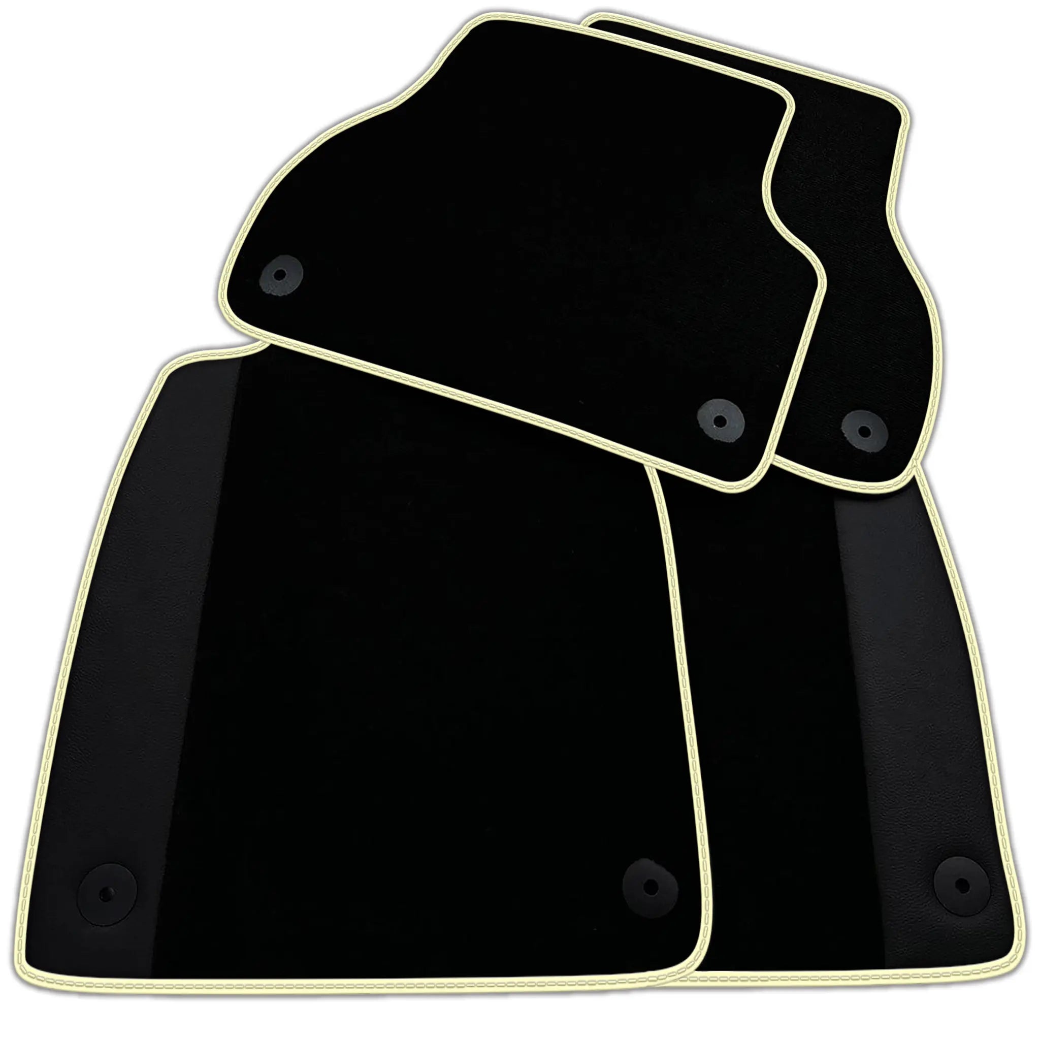 Customizable Black Floor Mats for Audi A3 - 5-door Sportback (MHEV) Mild Hybrid Electric Vehicle (2021 - 2024)