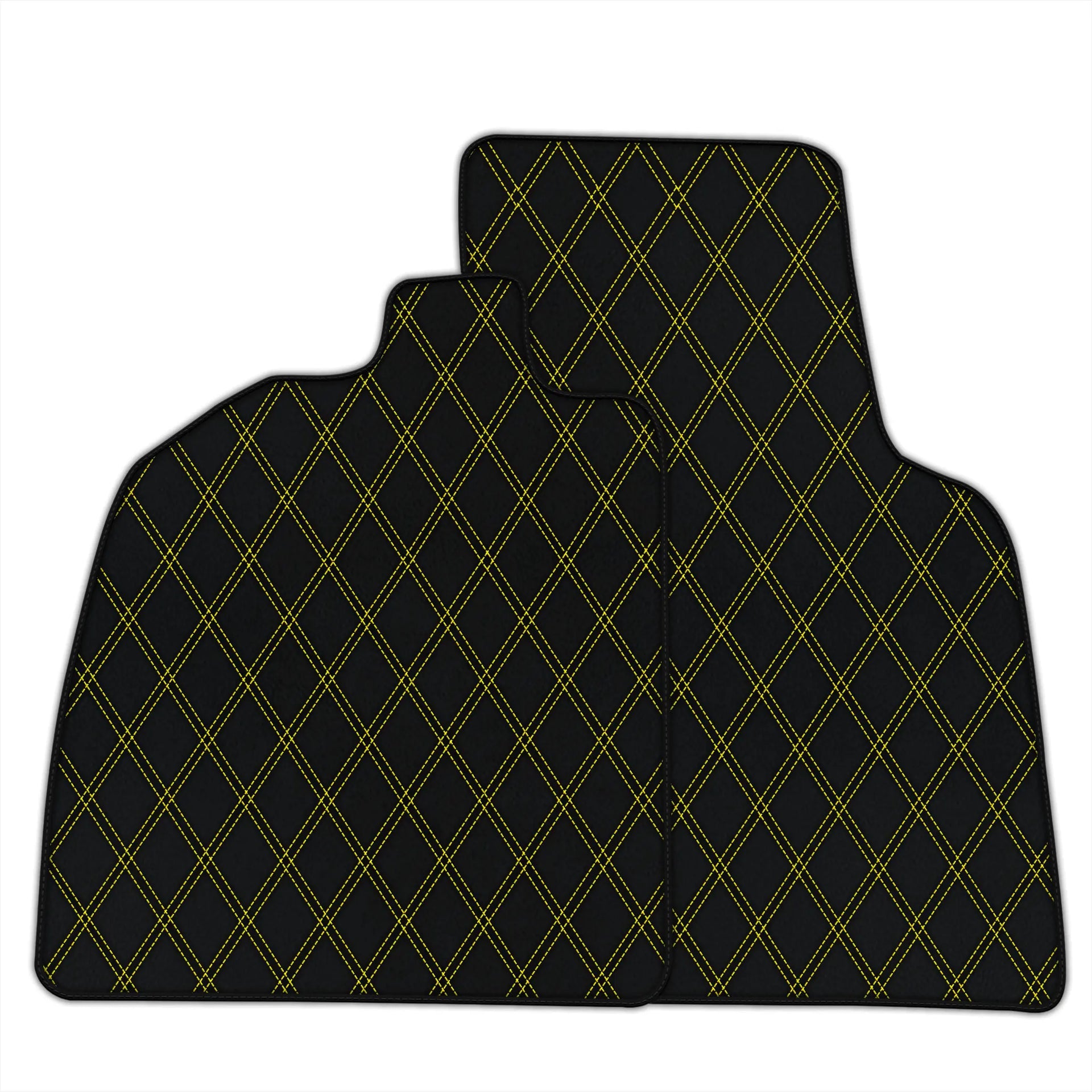 Customizable Leather Floor Mats with Double Diamond Pattern for Audi R8 (2015-2023)