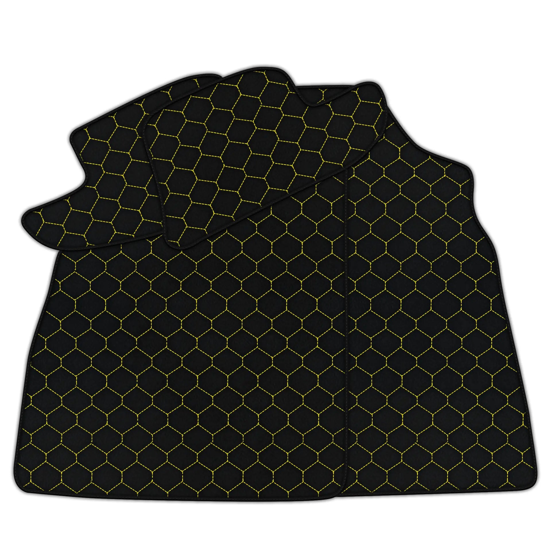 Customizable Leather Floor Mats with Hex Pattern for Bentley Continental GT (2011-2018)