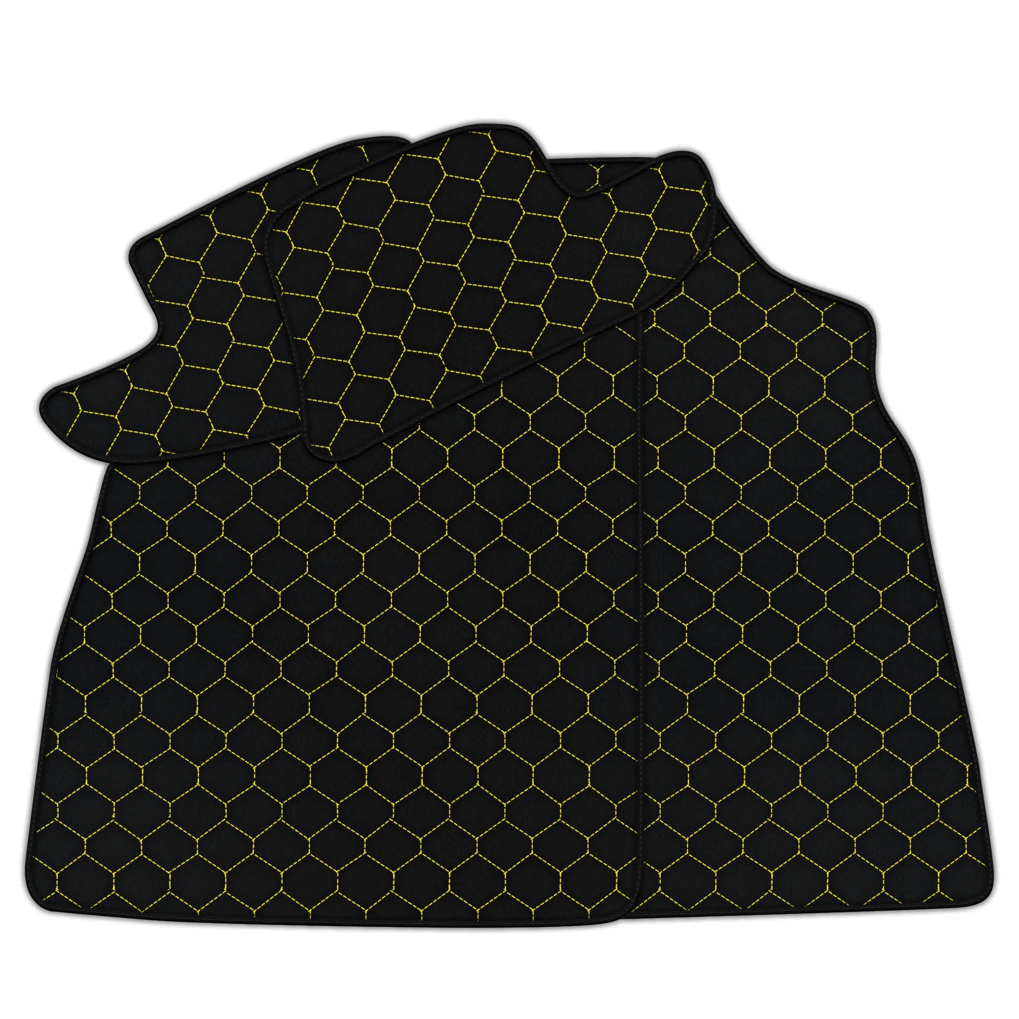 Customizable Leather Floor Mats with Hex Pattern for Bentley Continental GT (2011-2018)