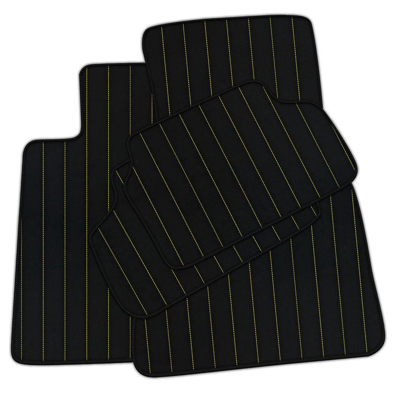 Customizable Leather Floor Mats with Line Pattern for BMW X2 Series F39