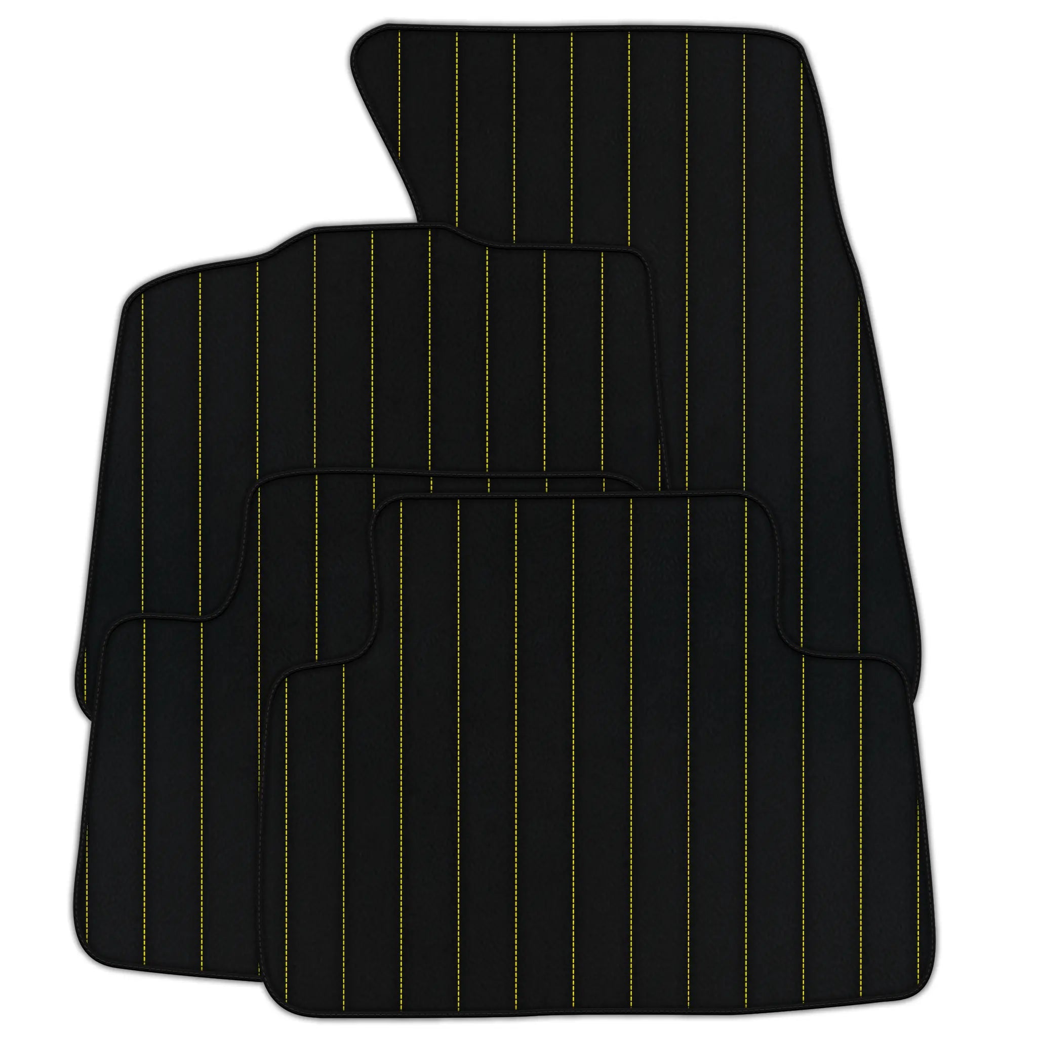 Customizable Leather Floor Mats with Line Pattern for Porsche Macan (2014-2023)