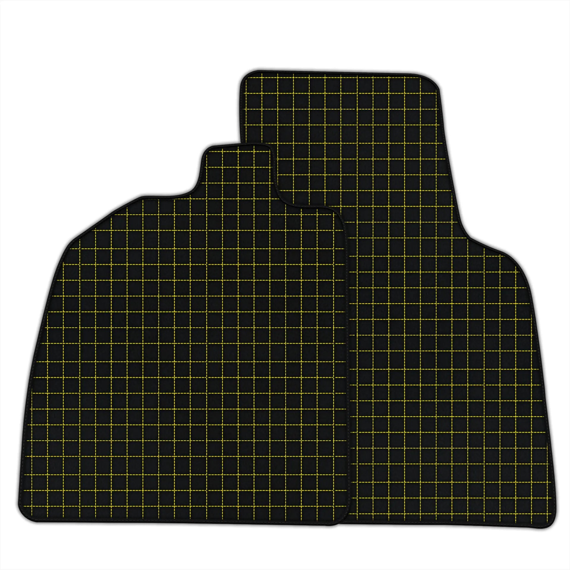 Customizable Leather Floor Mats with Square Pattern for Audi R8 (2015-2023)